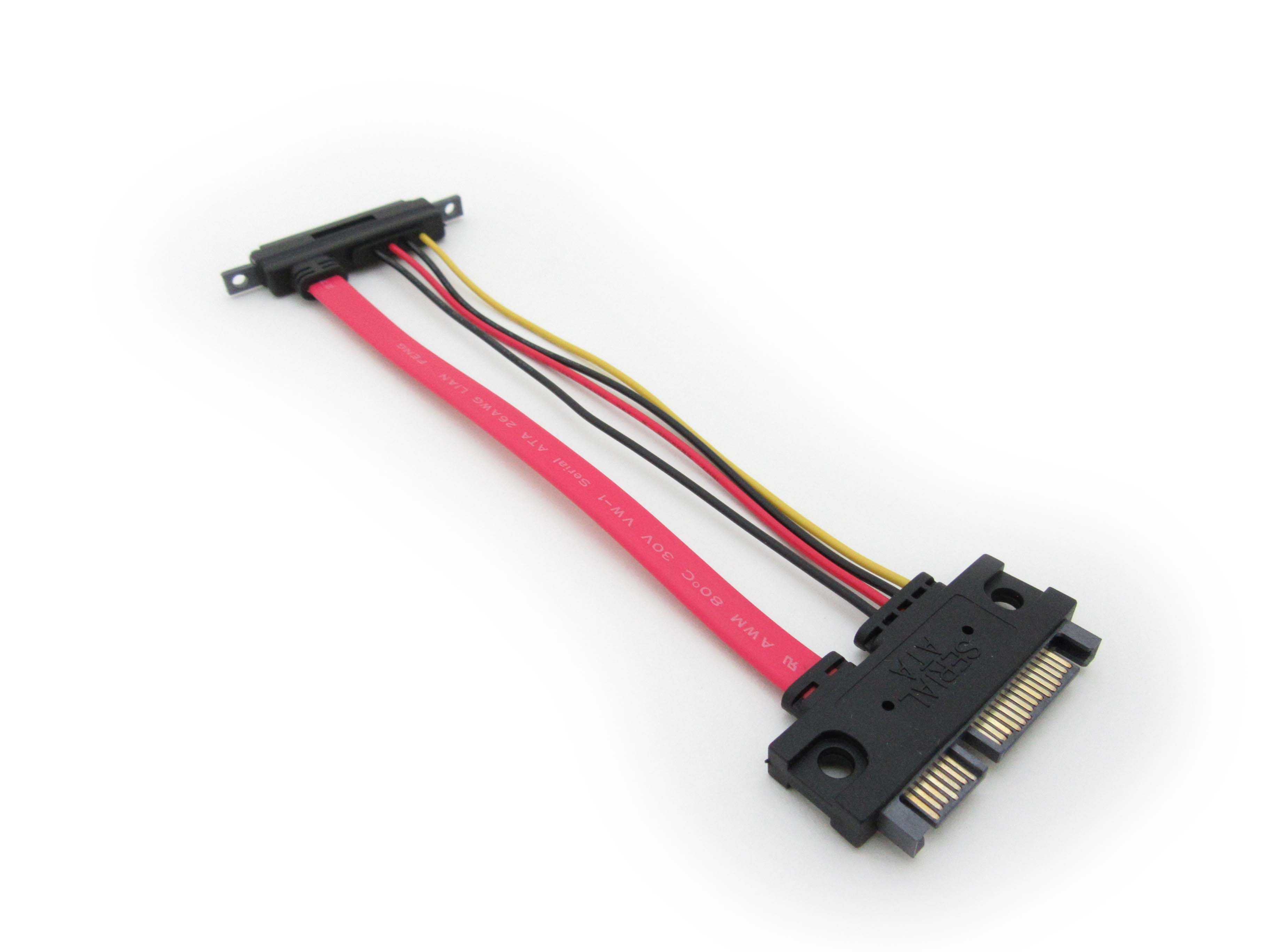 SATA 22pin Panel Mount Extension Cable
